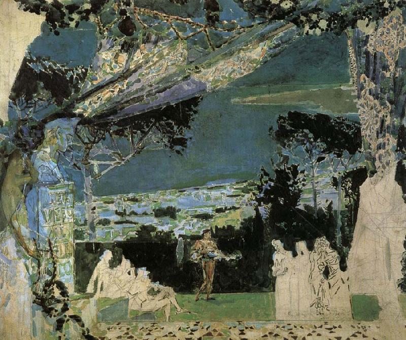 Mikhail Vrubel Italy.A.Night in Naples France oil painting art